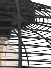Eglo Black Rinroe Steel Wire Ceiling Light - Image 4 of 6