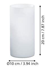 Eglo White Geo Matte Glass Table Lamp - Image 4 of 5