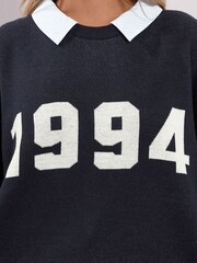 Yours Curve Blue 2-In-1 Shirt - Image 2 of 5