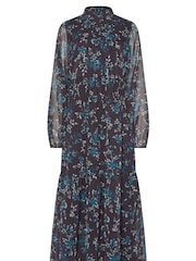 Long Tall Sally Purple Floral Print Midaxi Chiffon Dress - Image 5 of 5