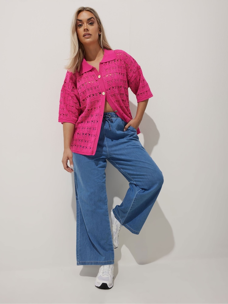 Camisa de crochê Yours Curve Limited - Imagem 2 de 4