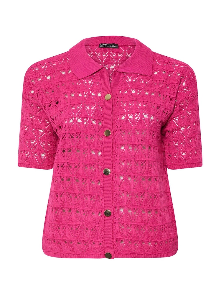Camisa de crochê Yours Curve Limited - Imagem 4 de 4