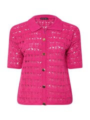 Yours Curve Pink Limited Crochet Shirt - Image 5 of 5