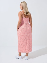 Yours Curve Limited Ditsy V Waist Dress - Imagem 3 de 5