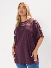 Camiseta Yours Curve Boxy Burnout Panel - Imagem 1 de 5