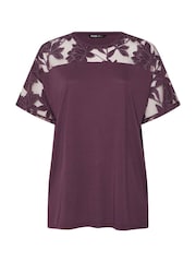 Camiseta Yours Curve Boxy Burnout Panel - Imagem 5 de 5