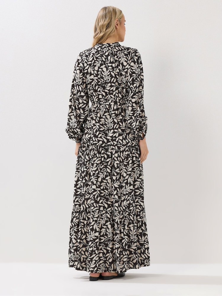Long Tall Sally Brown Tie Waist Maxi Dress - Image 2 of 5