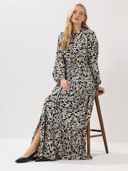 Long Tall Sally Brown Tie Waist Maxi Dress - Image 3 of 5