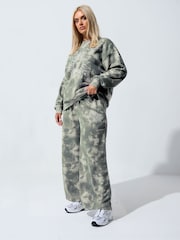 Yours Curve Grey Limited Tie Dye Sweatshirt - Image 2 of 5