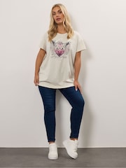 Yours Curve Placement Core T-Shirt - Imagem 2 de 5