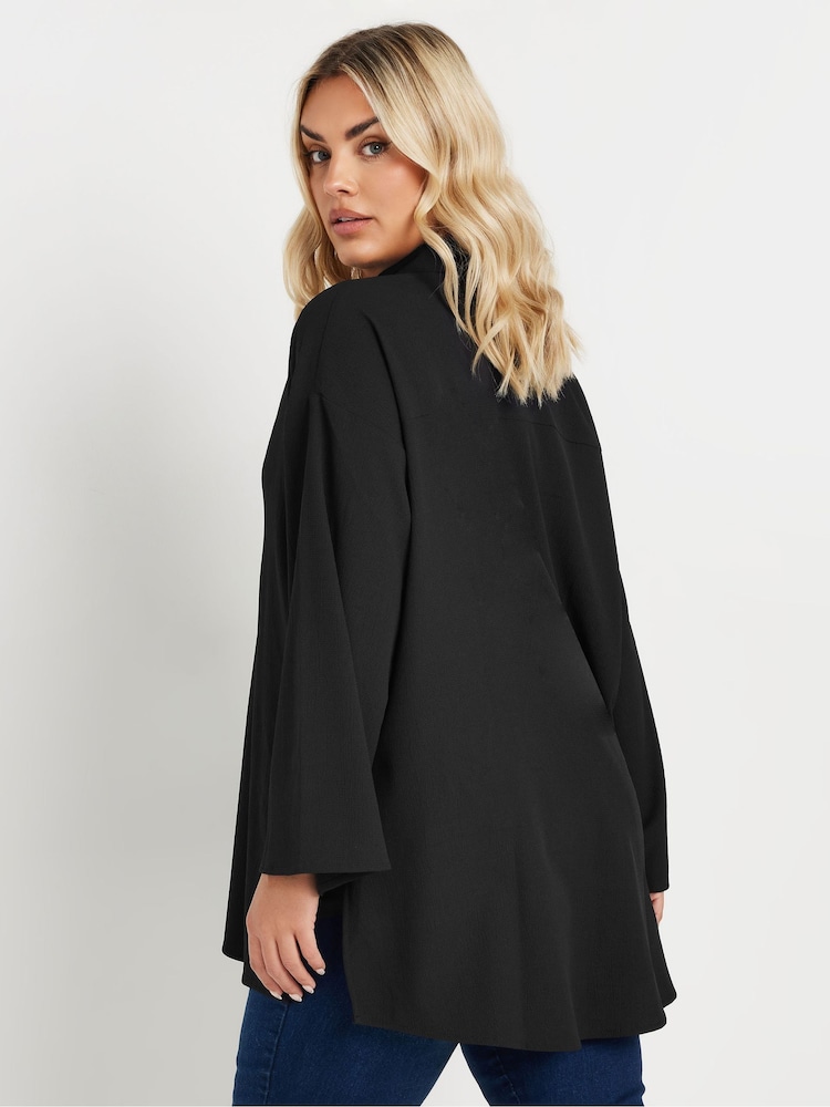 Buy Yours Curve Black Oversized Side Slit Shirt from Next USA