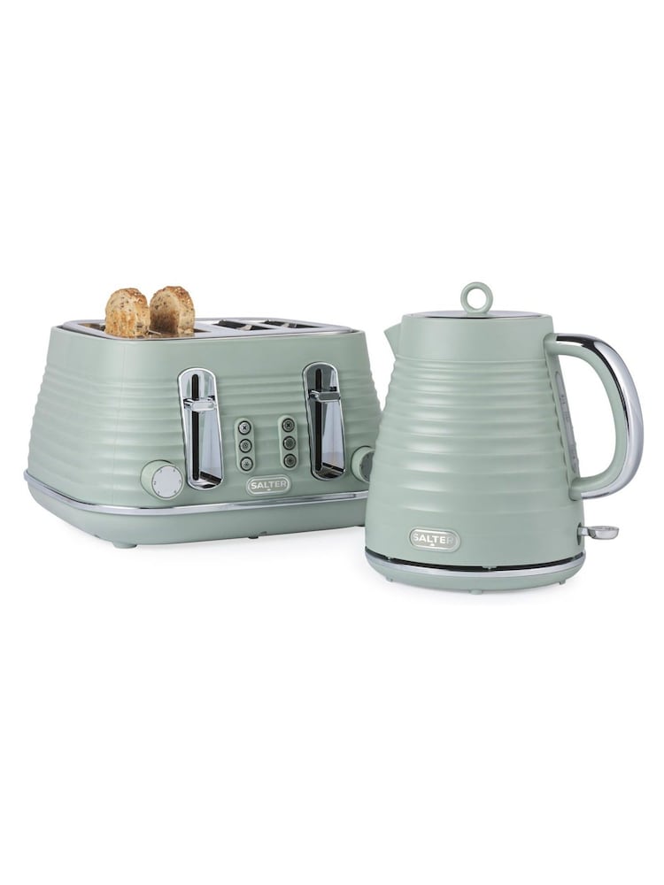 Salter Sage Ripple 4 Slice Toaster - Image 1 of 6 Salter Sage Ripple 4 Slice Toaster - Image 1 of 6