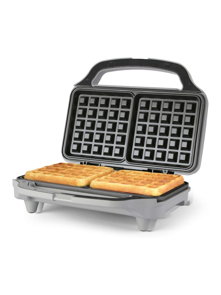 Salter Silver Aspen XL Waffle Maker - Image 1 of 6 Salter Silver Aspen XL Waffle Maker - Image 1 of 6