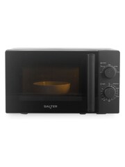 Salter Black Kuro 20L Manual Microwave - Image 1 of 8