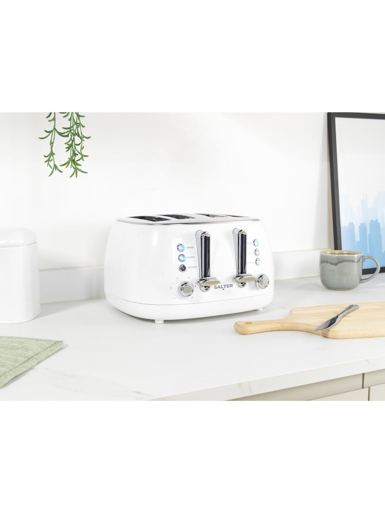 Salter White Boston 4 Slice Toaster - Image 2 of 5