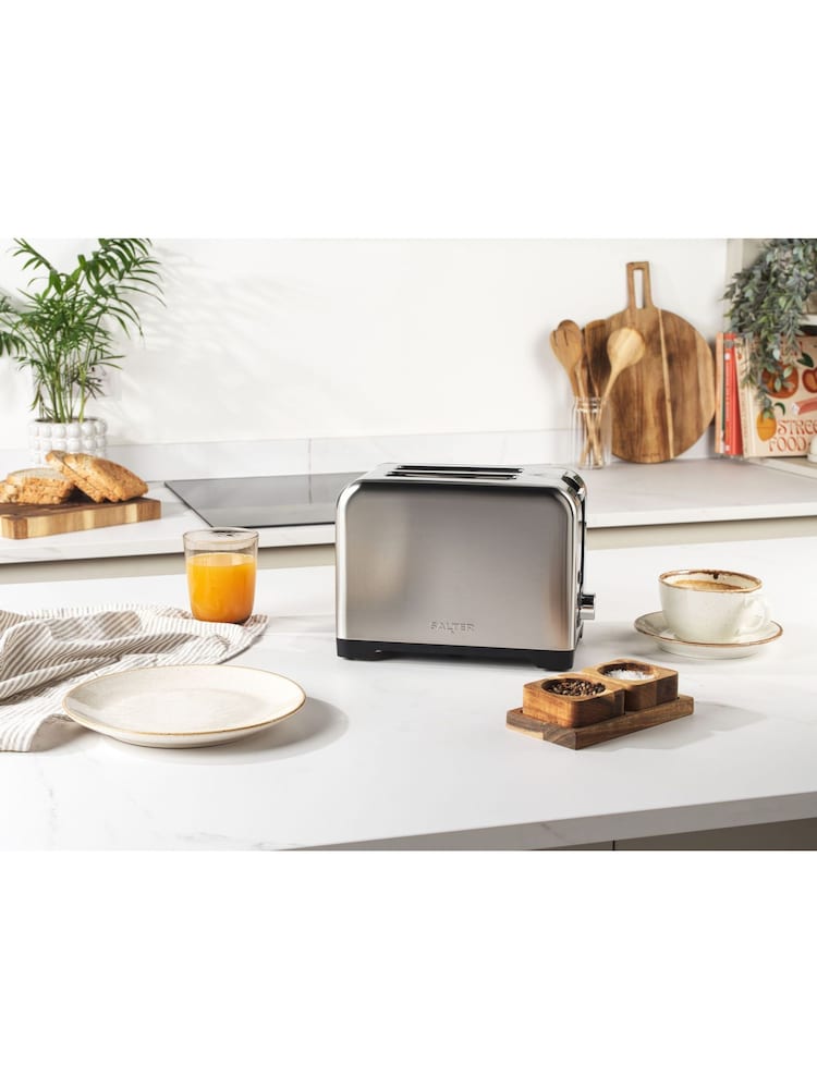 Salter Silver 2 Slice Toaster - Image 1 of 6