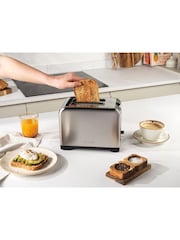 Salter Silver 2 Slice Toaster - Image 2 of 6