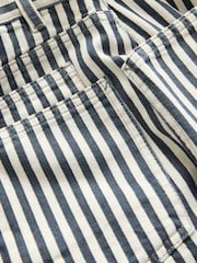 מפוספס - מכנסי ג'ינס בגזרת חבית עם שני כיסים - תמונה 11 מתוך 11