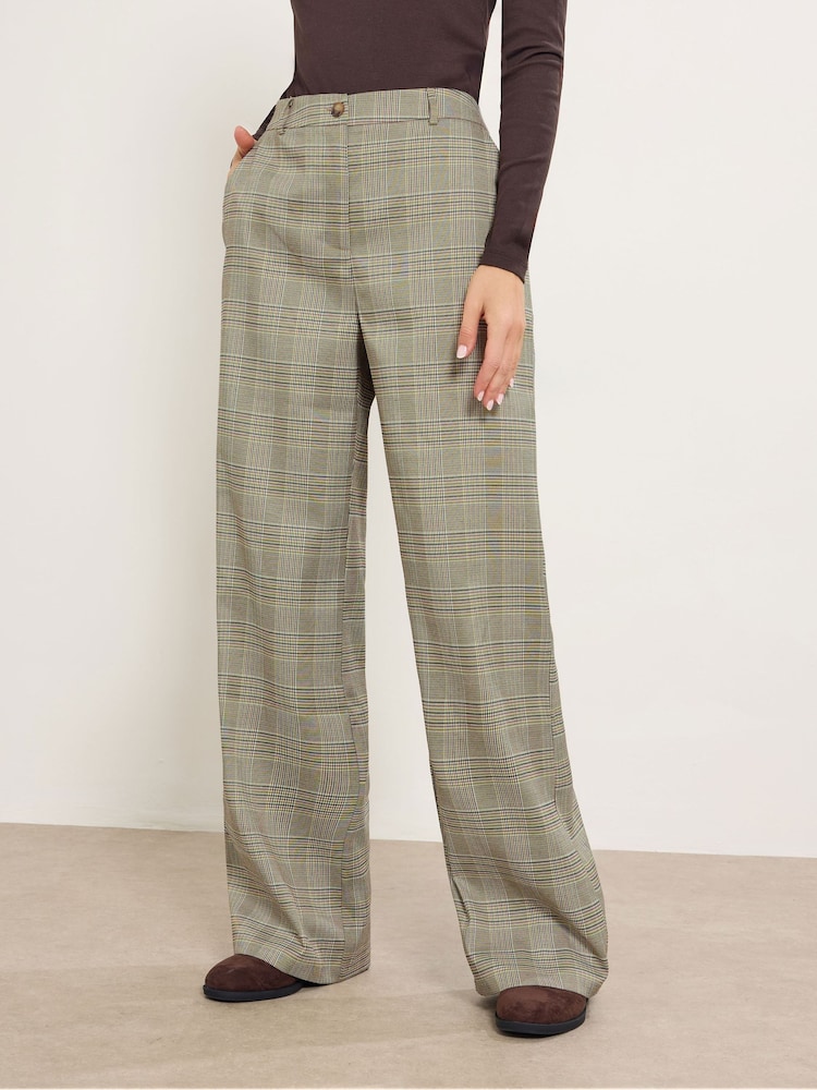 Long Tall Sally Green Wide Leg Trousers - Image 2 of 5
