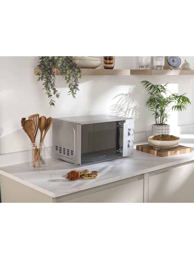 Salter Silver Aspen 20L Manual Microwave - Image 1 of 9 Salter Silver Aspen 20L Manual Microwave - Image 1 of 9