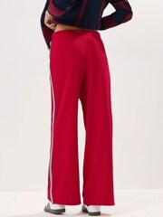 PixieGirl Petite Red Side Stripe Tapered Wide Leg Trousers - Image 3 of 5