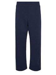 PixieGirl Petite Blue Side Stripe Tapered Wide Leg Trousers - Image 4 of 4