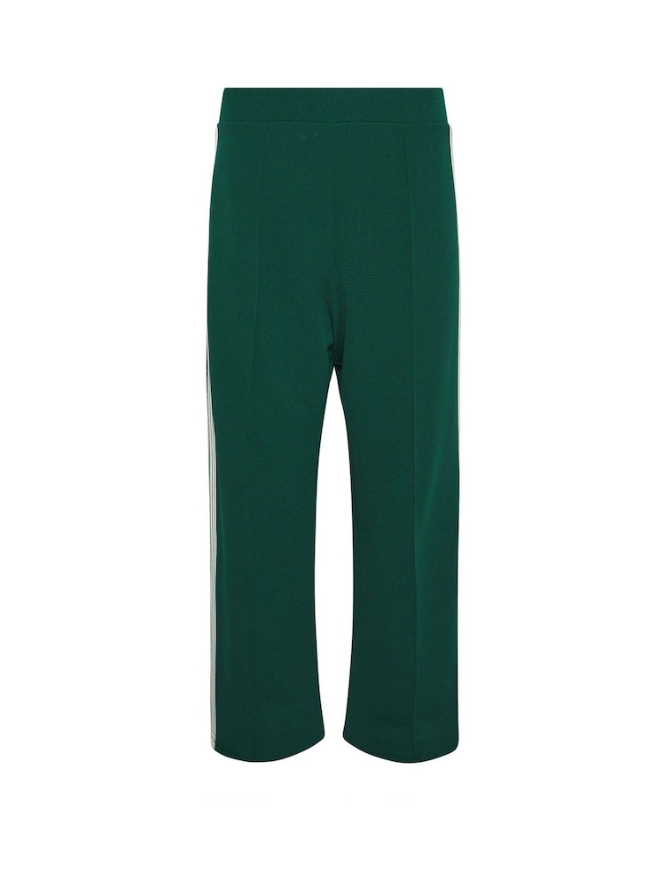 PixieGirl Petite Green Side Stripe Tapered Wide Leg Trousers - Image 5 of 5