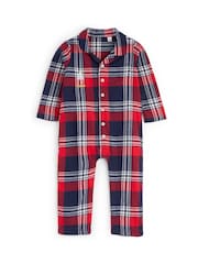 Personalised Baby Embroidered Christmas Tree Family Tartan Pyjamas by Stitch Style - Image 1 of 5