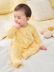 Blue/Yellow Baby Sleepsuits 4 Pack (0mths-2yrs) - Image 15 of 18