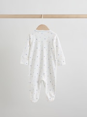 Blue/Yellow Baby Sleepsuits 4 Pack (0mths-2yrs) - Image 4 of 18