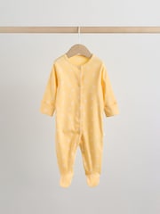 Blue/Yellow Baby Sleepsuits 4 Pack (0mths-2yrs) - Image 7 of 18