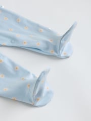 Blue/Yellow Baby Sleepsuits 4 Pack (0mths-2yrs) - Image 9 of 18