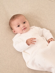 The White Company Star Quilted White Sleeping Bag 1.0 Tog - Image 1 of 4