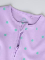 Purple/Orange Two Way Zip Baby Sleepsuit 5 Pack (0-2yrs) - Image 11 of 15