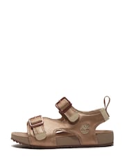 Timberland Brown Castle Island Backstrap Sandal - Image 4 of 9