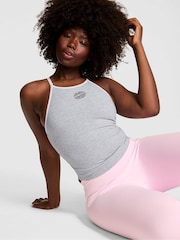 Victoria's Secret Pink Medium Heather Grey Cotton Halter Bra Top - Image 1 of 2