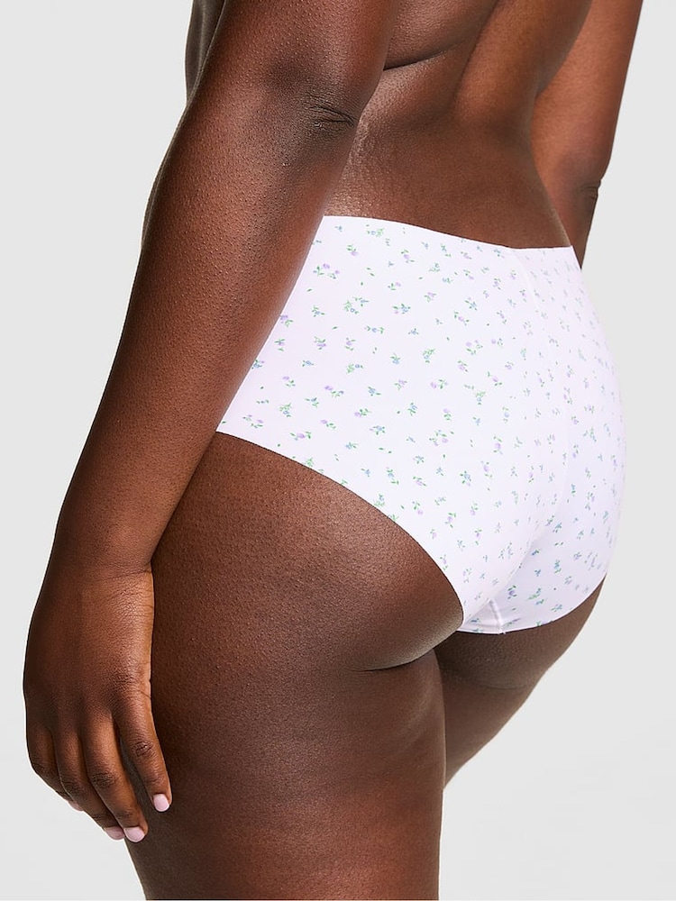 Victoria's Secret PINK Hushed Lilac Purple Floral Print Hipster No Show Knickers - Image 2 of 2