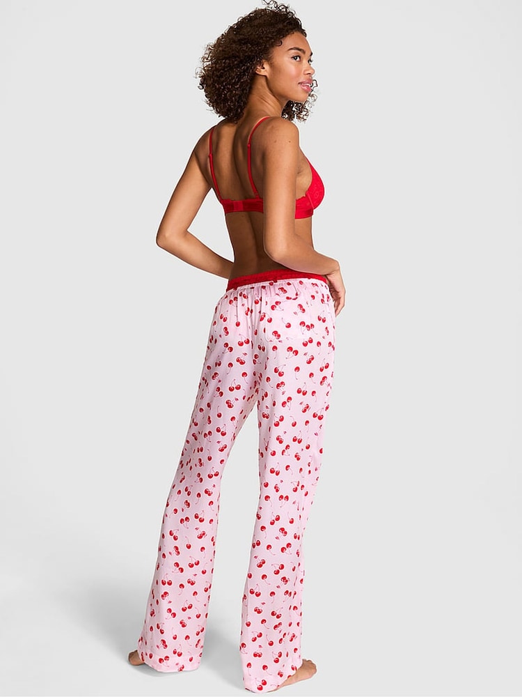 Victoria's Secret Pink Pink Tulip Cherries Long Pyjama Bottoms - Image 2 of 3