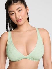 Victoria's Secret Pink Mint Green Plunge Rib Bralette - Image 1 of 3