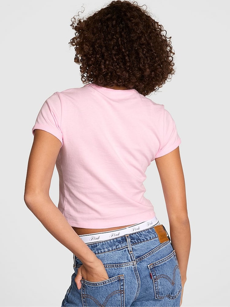 Victoria's Secret PINK Pink Tulip Retro T-Shirt - Image 2 of 3