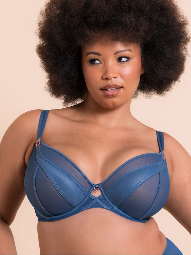 Curvy Kate Blue Suspense Plunge Bra - Image 1 of 5 Curvy Kate Blue Suspense Plunge Bra - Image 1 of 5