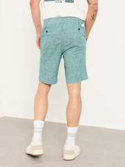 FatFace Selsey Teal Blue Stripe Pull On Shorts - Image 2 of 7