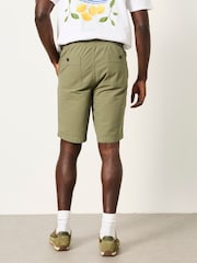 FatFace Selsey Green Haze Seersucker Pull On Shorts - Image 2 of 6