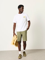 FatFace Selsey Green Haze Seersucker Pull On Shorts - Image 3 of 6