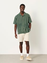 FatFace Salcombe Natural Linen Cotton Shorts - Image 4 of 5