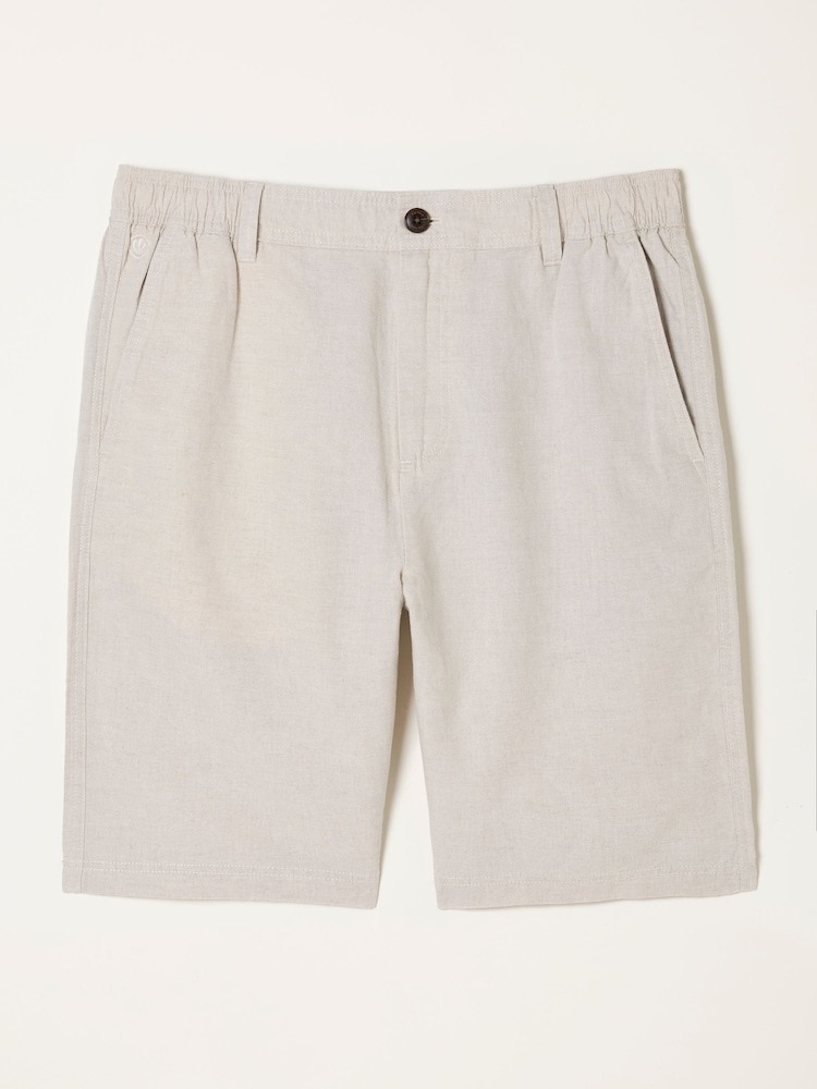FatFace Salcombe Natural Linen Cotton Shorts - Image 5 of 5 FatFace Salcombe Natural Linen Cotton Shorts - Image 5 of 5