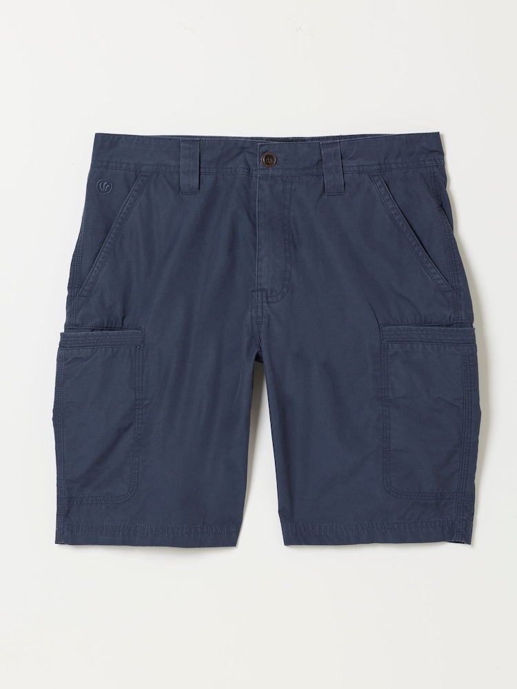 FatFace Burley Navy Lightweight Cargo Shorts - Image 6 of 6