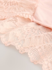 Black/Pink/White High Waist High Leg Lace Knickers 3 Pack - Image 11 of 11