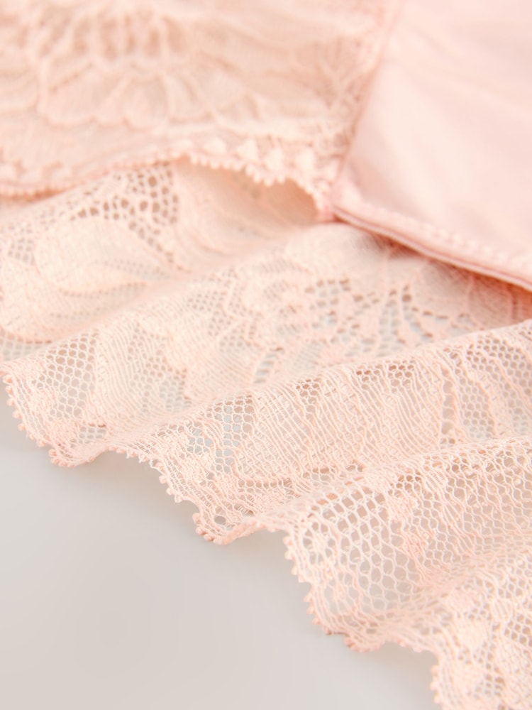 Black/Pink/White High Waist High Leg Lace Knickers 3 Pack - Image 11 of 11 Black/Pink/White High Waist High Leg Lace Knickers 3 Pack - Image 11 of 11