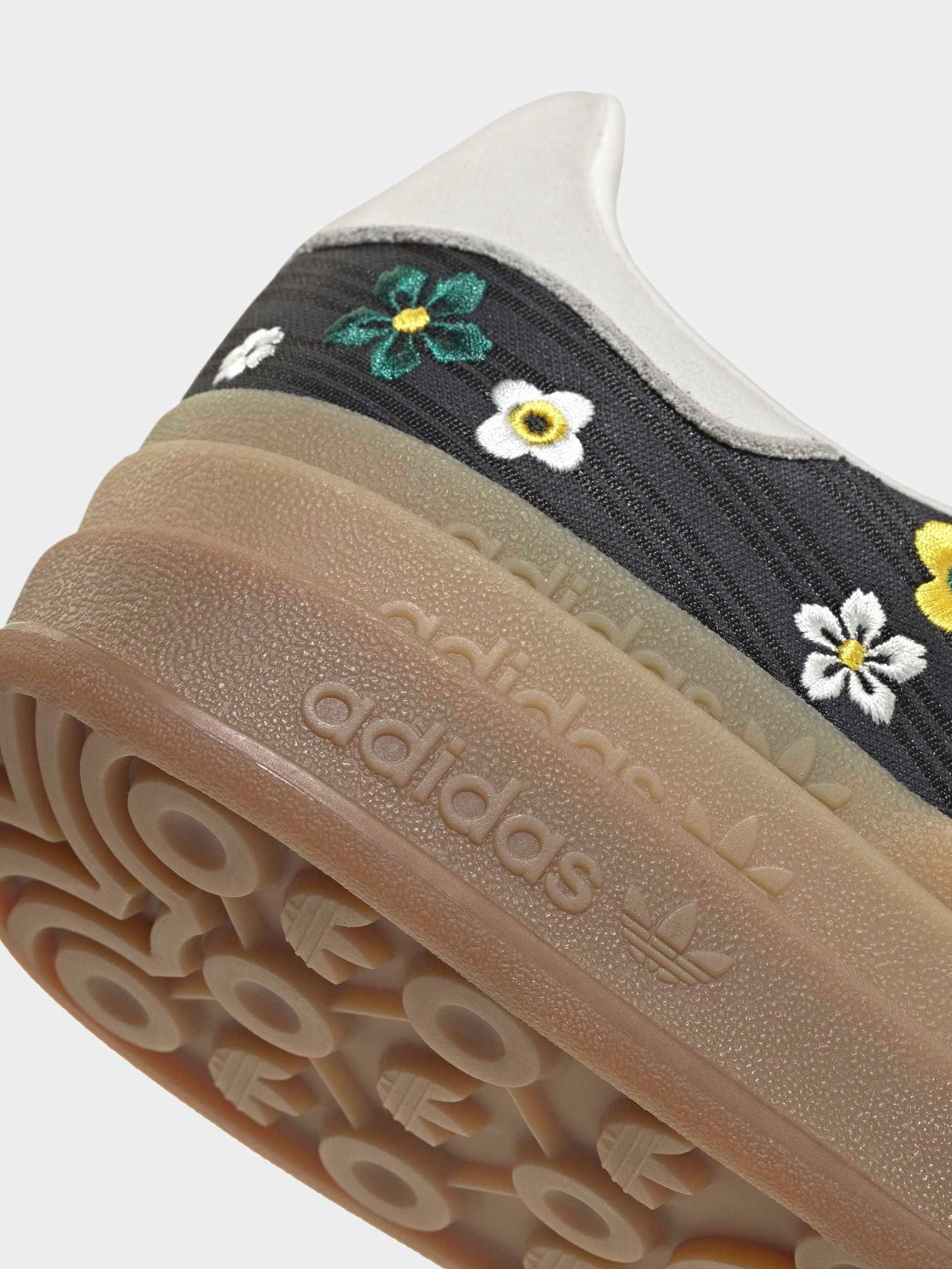 Buy adidas Originals Black/Ecru Gazelle Bold W Trainers from the